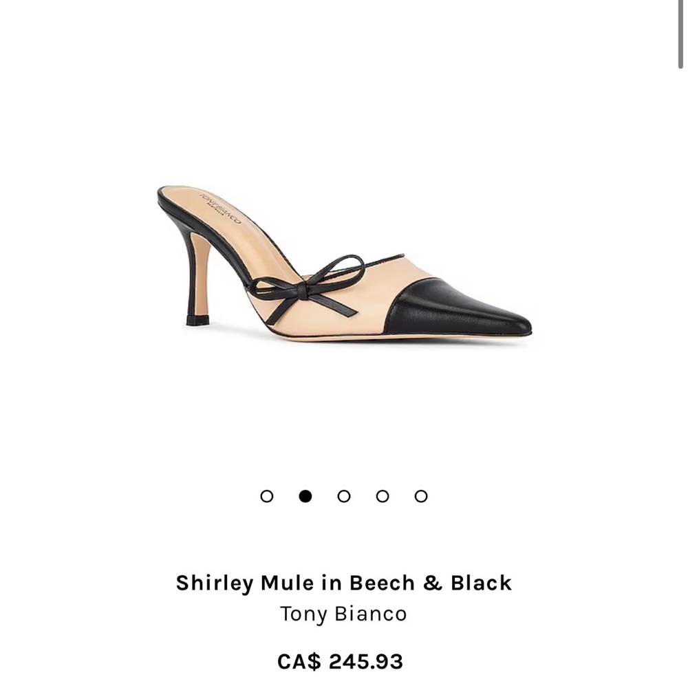 Tony bianco Shirley mule Size 8 never worn